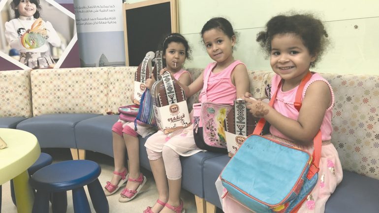 Blog «Baladna» gathering children in «Hamad Medical» on the occasion of «Garangoh»