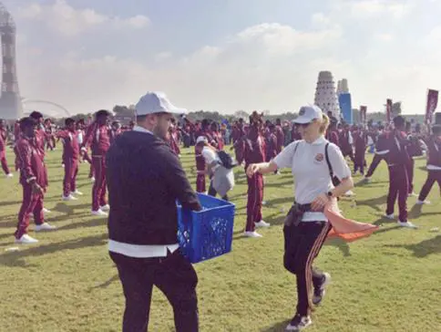 Blog Distributing 25,000 fresh products in National Sports day celebrations