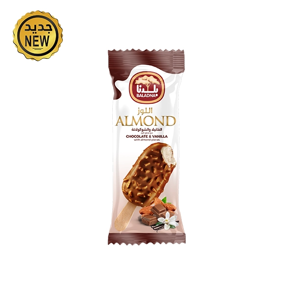 Vanilla & Chocolate Stick with Almond Pieces