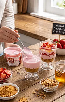 Blog Yoghurt Strawberry Cups