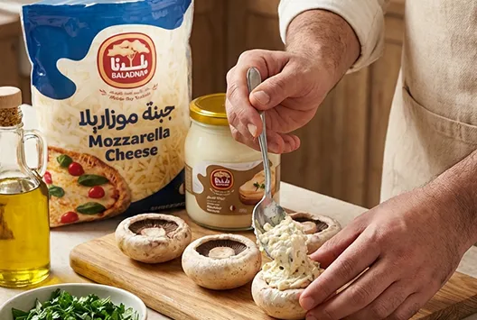 Mozzarella-Stuffed Mushrooms