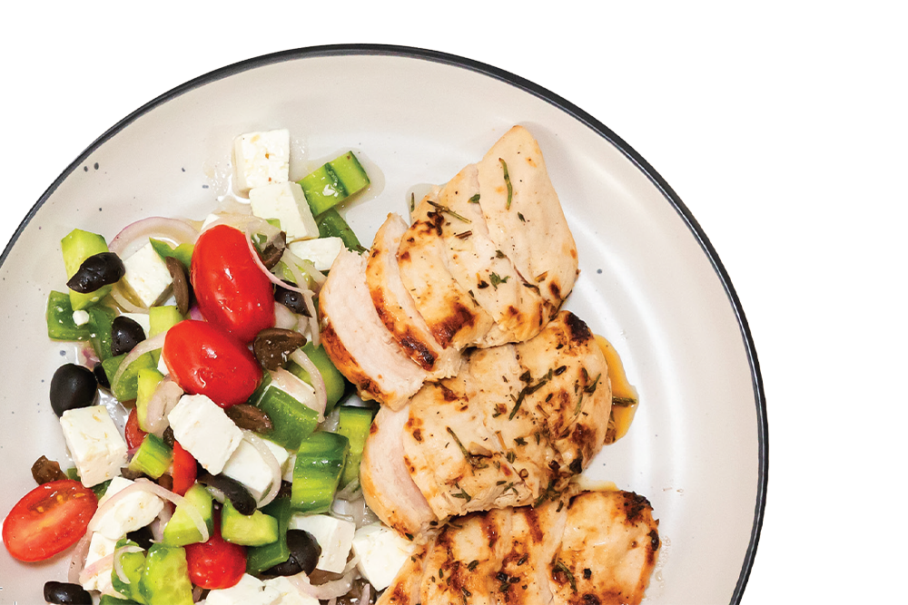 Recipe Greek Lemon Garlic Chicken Salad
