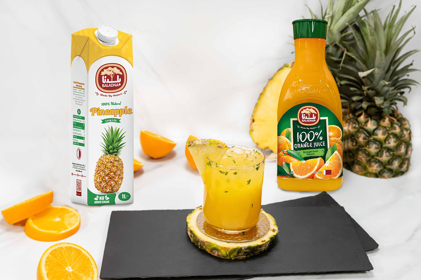 Recipe PIneapple Orange Mocktail