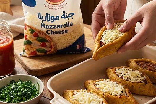 Mozzarella-Stuffed Kofta Boats