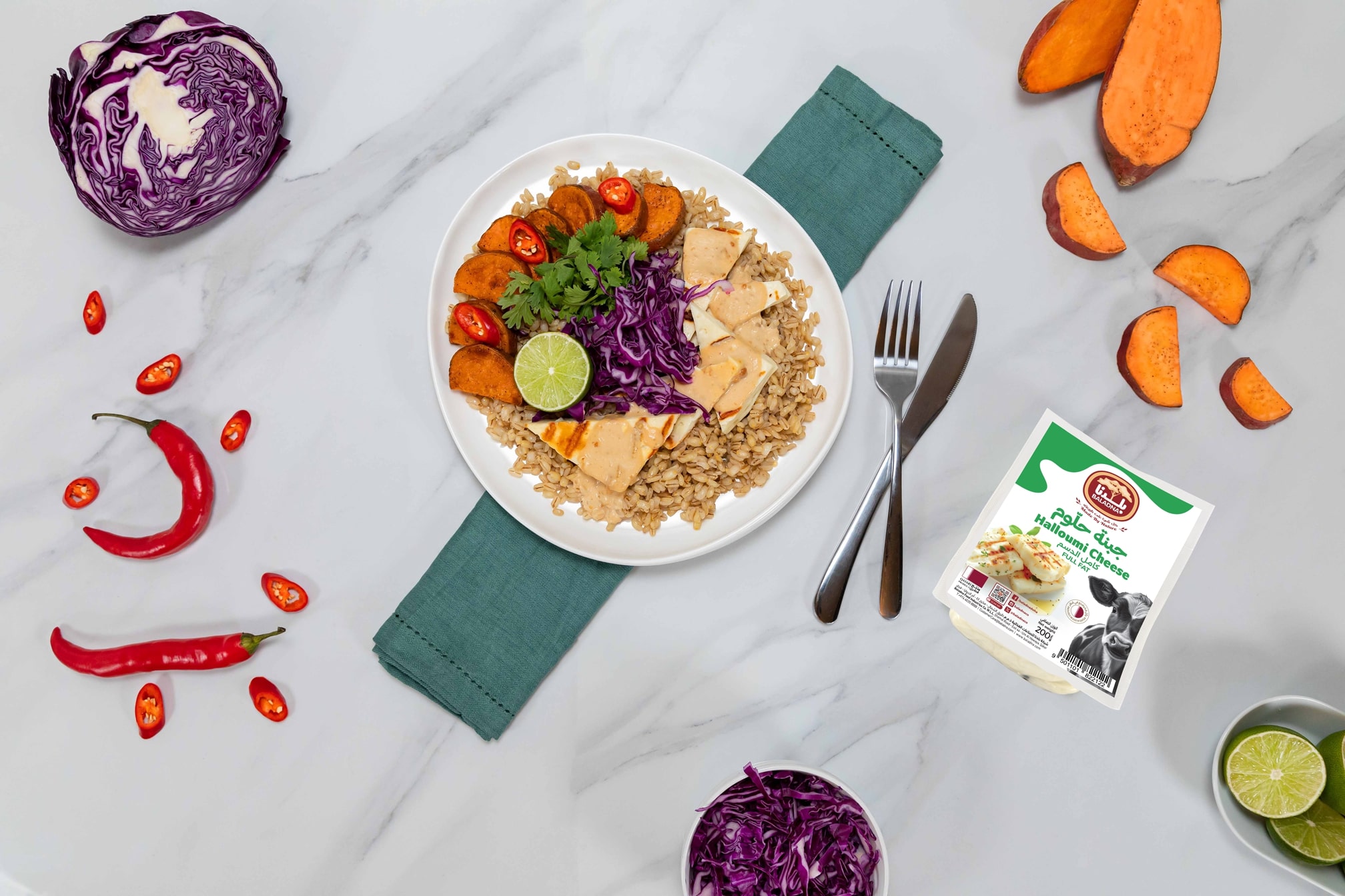 Halloumi Buddha Bowl