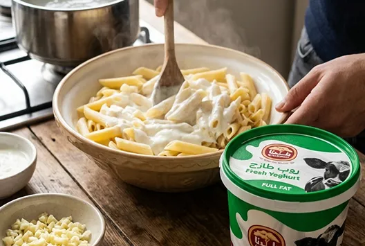 Blog Arabic Pasta with Yogurt Sauce