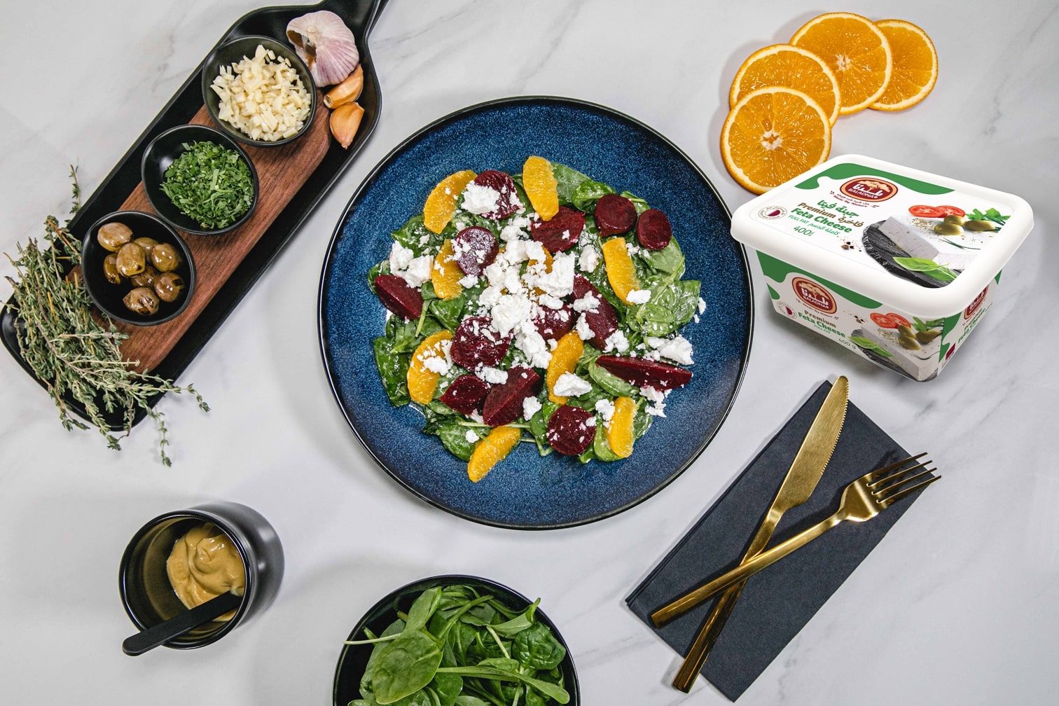 Beetroot, Orange and Feta Salad