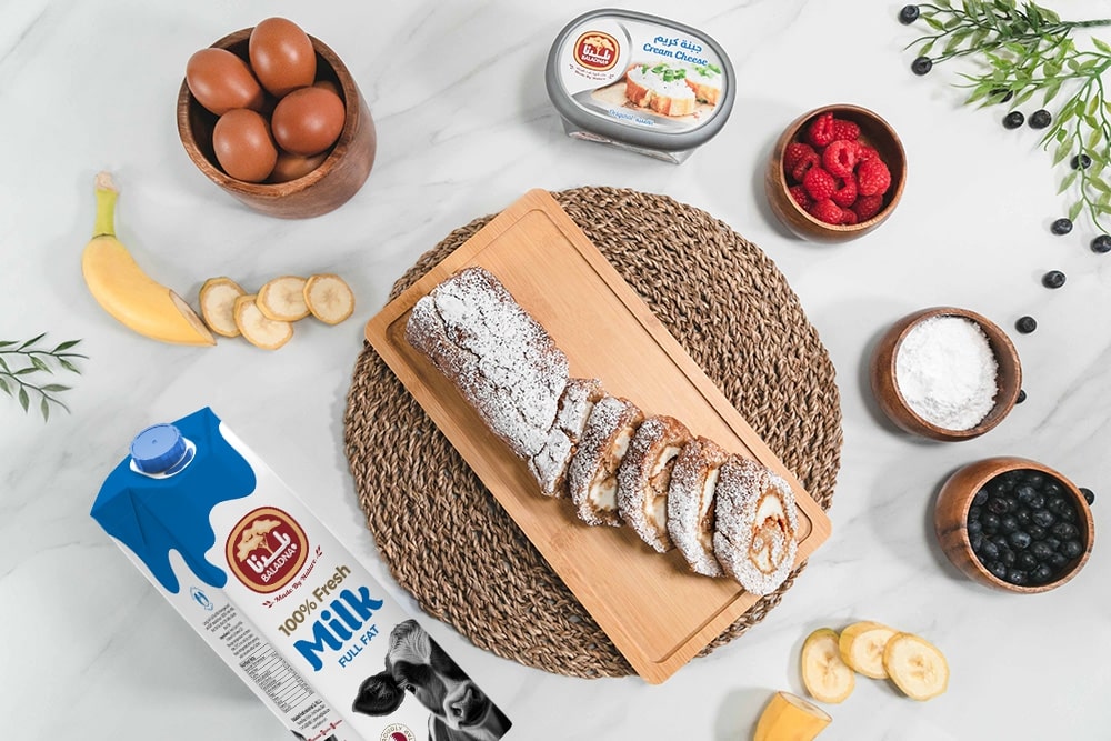 Recipe Banana Roll with Cheesecake Filling