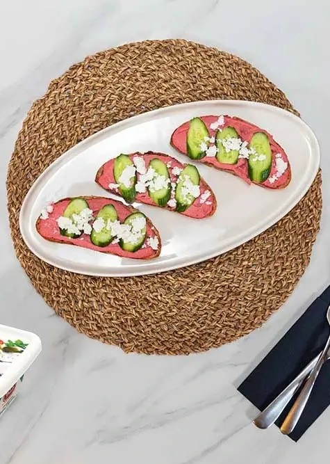 Recipe Beetroot Hummus Salad