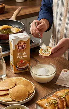 Recipe QATAYEF WITH THICK CREAM