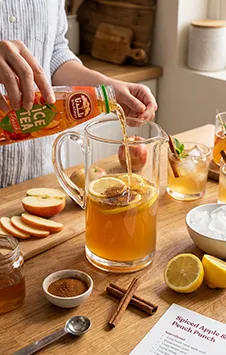 Recipe Spiced Apple & Peach Punch