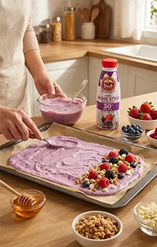 Recipe Mixed Berry Frozen Yoghurt Bars