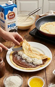 Recipe Chocolate Coconut Crepes