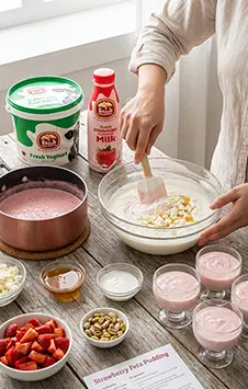 Recipe Strawberry Feta Pudding