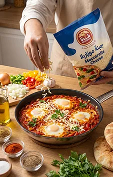 Recipe Shakshouka with Cheese
