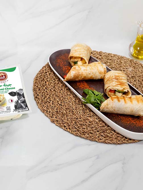 Recipe رول جبن حلومي تنور