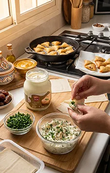 Recipe Cheese Sambousek Bites