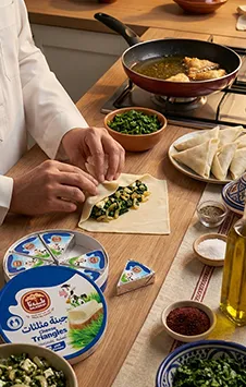 Recipe Triangle Cheese & Spinach Samosa