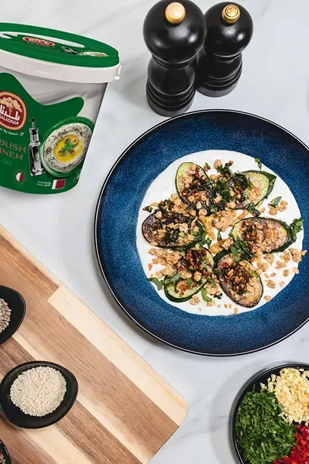 Recipe BBQ Courgettes with Labneh