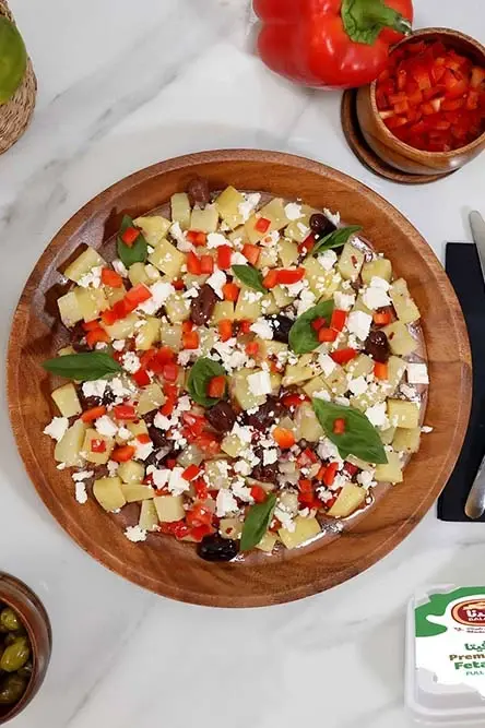 Recipe سلطة بطاطس البحر المتوسط الحارّة
