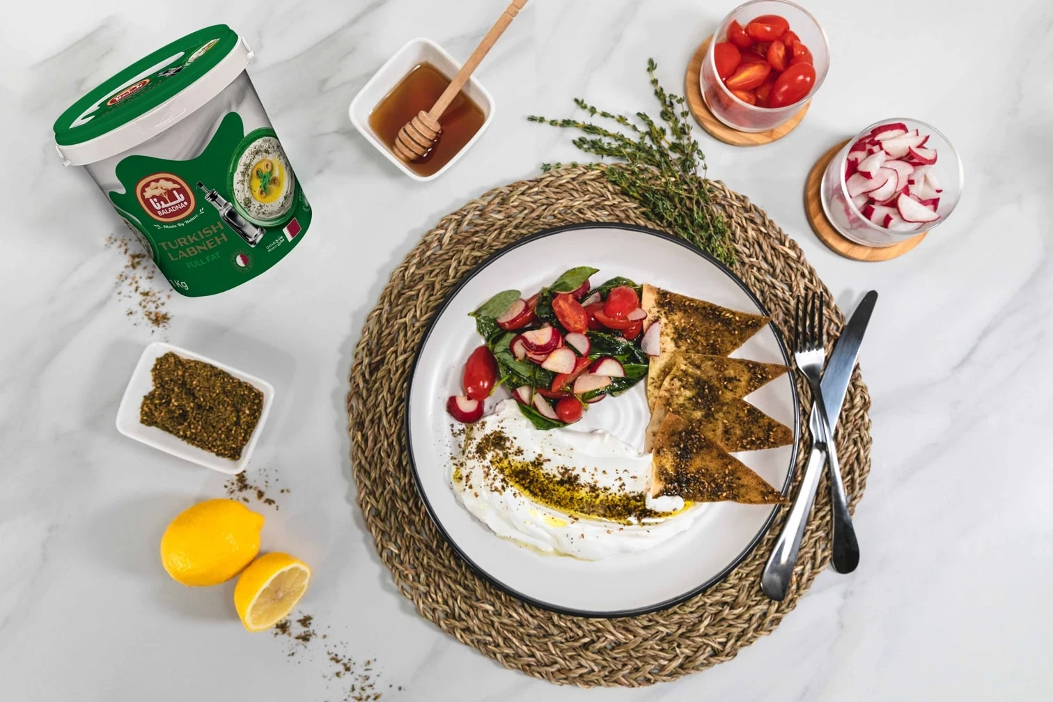 Summer Salad with Labneh