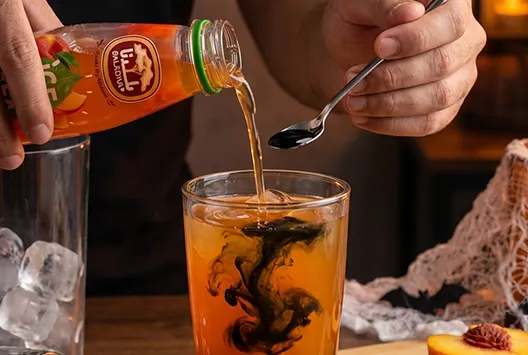 Recipe Spooky Peach Bubble Tea