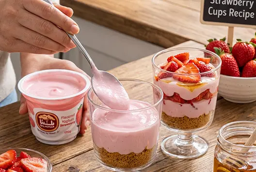Yoghurt Strawberry Cups